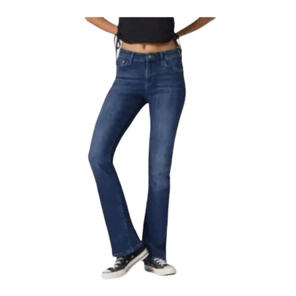 Mavi Molly Bootcut Jeans Indigo Blue Denim Regular Rise Super Soft 32 - Picture 1 of 11